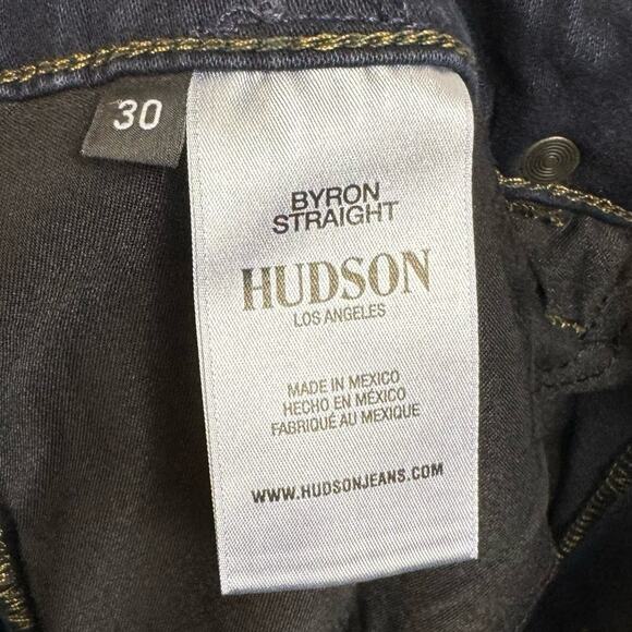 Hudson Blue Roosevelt Wash Byron Straight Jeans Size 30 - Picture 6 of 10